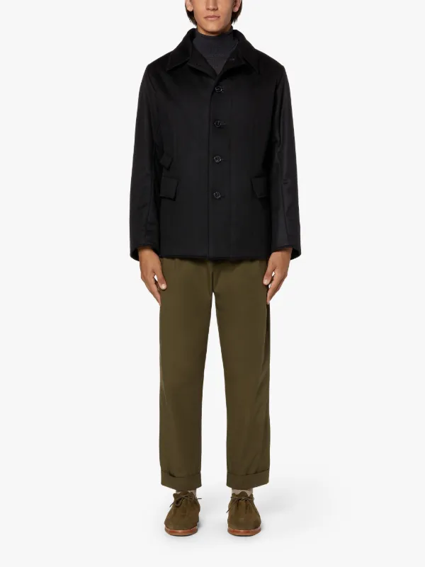 CORPUS Black Storm System Wool Thermal Blazer | GQC-108