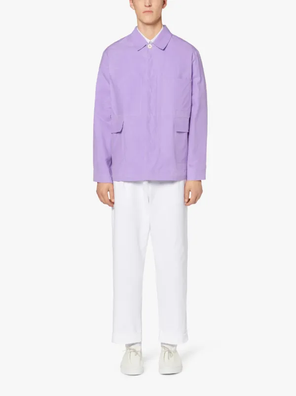 DRIZZLE Lilac Dry Waxed Cotton Chore Jacket | GMM-207