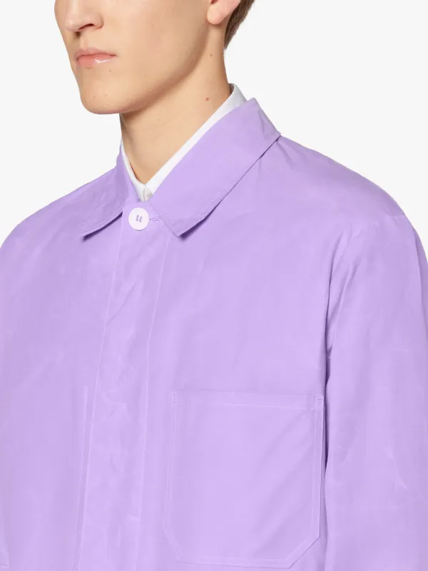 DRIZZLE Lilac Dry Waxed Cotton Chore Jacket | GMM-207
