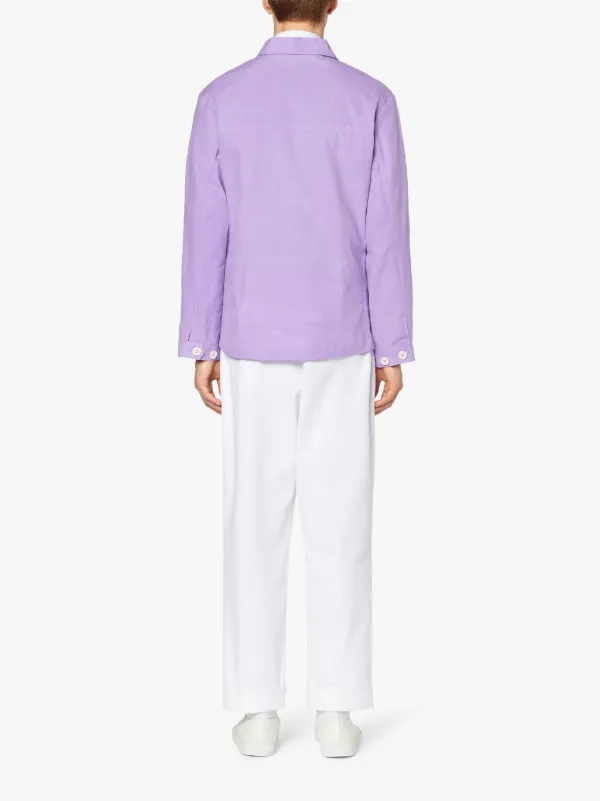 DRIZZLE Lilac Dry Waxed Cotton Chore Jacket | GMM-207
