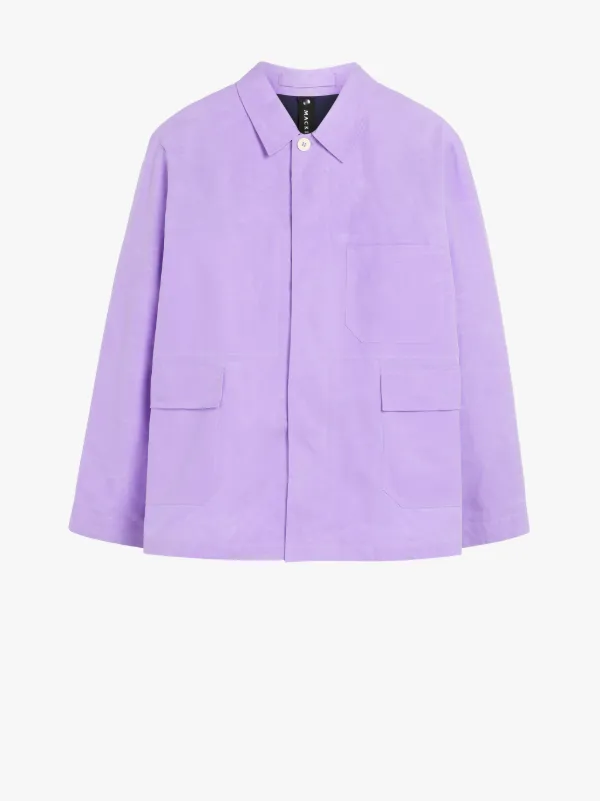 DRIZZLE Lilac Dry Waxed Cotton Chore Jacket | GMM-207