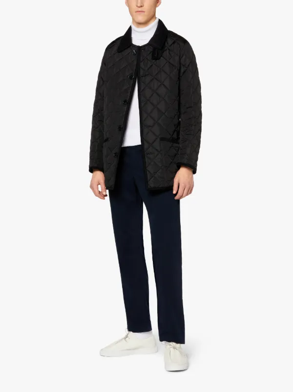 KINGDOM Black Nylon Quilted Jacket | GQC-109