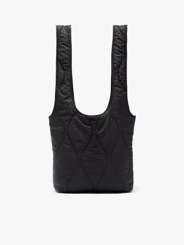 Black x Orange Quilted Nylon Market Bag | ACC-BA01