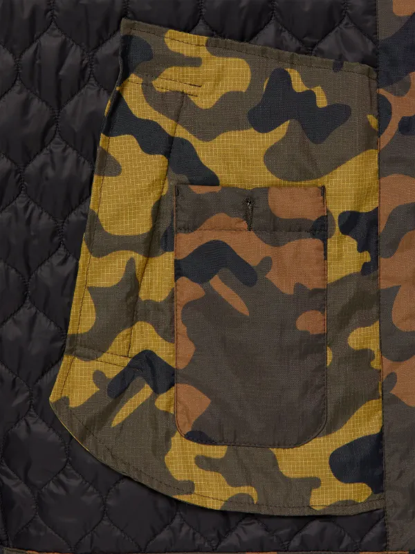 TEEMING Camo Ripstop Nylon Quilted Coach Jacket | GQM-210
