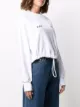 Omc logo-print cropped sweatshirt