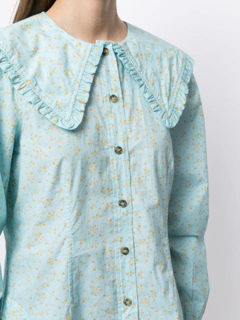 ganni organza shirt