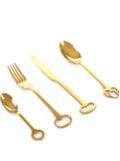 Seletti Keytlery cutlery (set of 24) - Gold