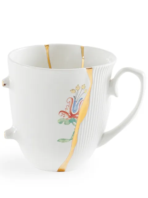 Seletti floral-print porcelain cup