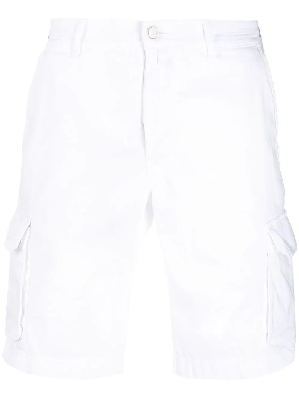 Jacob Cohen Mid-rise Cargo Shorts In White