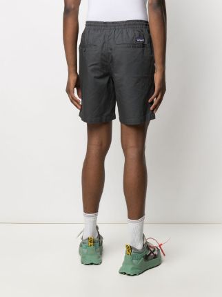 drawstring organic cotton-blend track shorts展示图