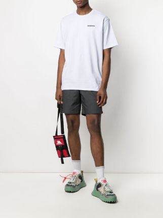 drawstring organic cotton-blend track shorts展示图