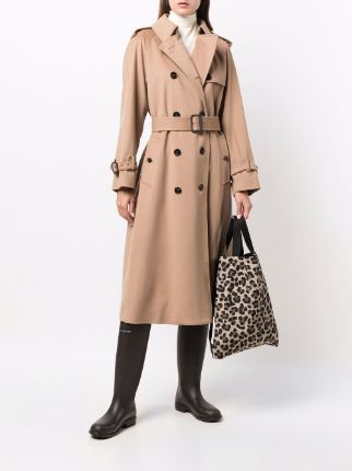 Ally belted trench coat展示图