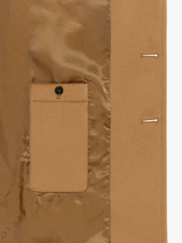 BIRKHILL Beige Wool & Cashmere Coat | GM-1100