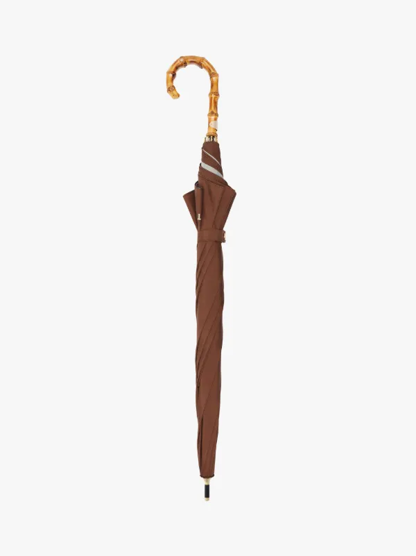 HERIOT Dark Brown Whangee Handle Stick Umbrella | ACC-030