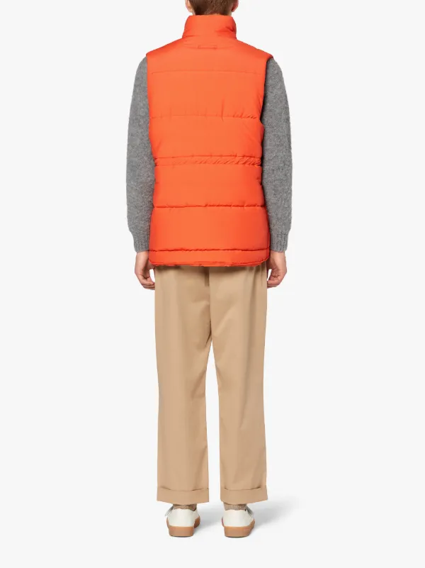 OSAKA Orange Rain System Wool & Nylon Blend Gilet | GQF-304