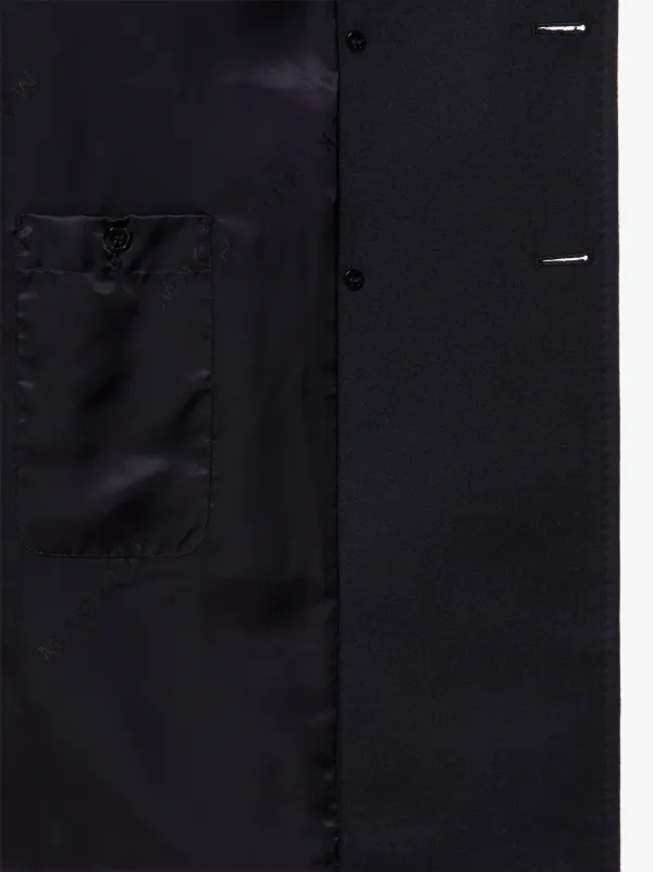 REDFORD Navy Wool & Cashmere Double Breasted Coat | GM-1101