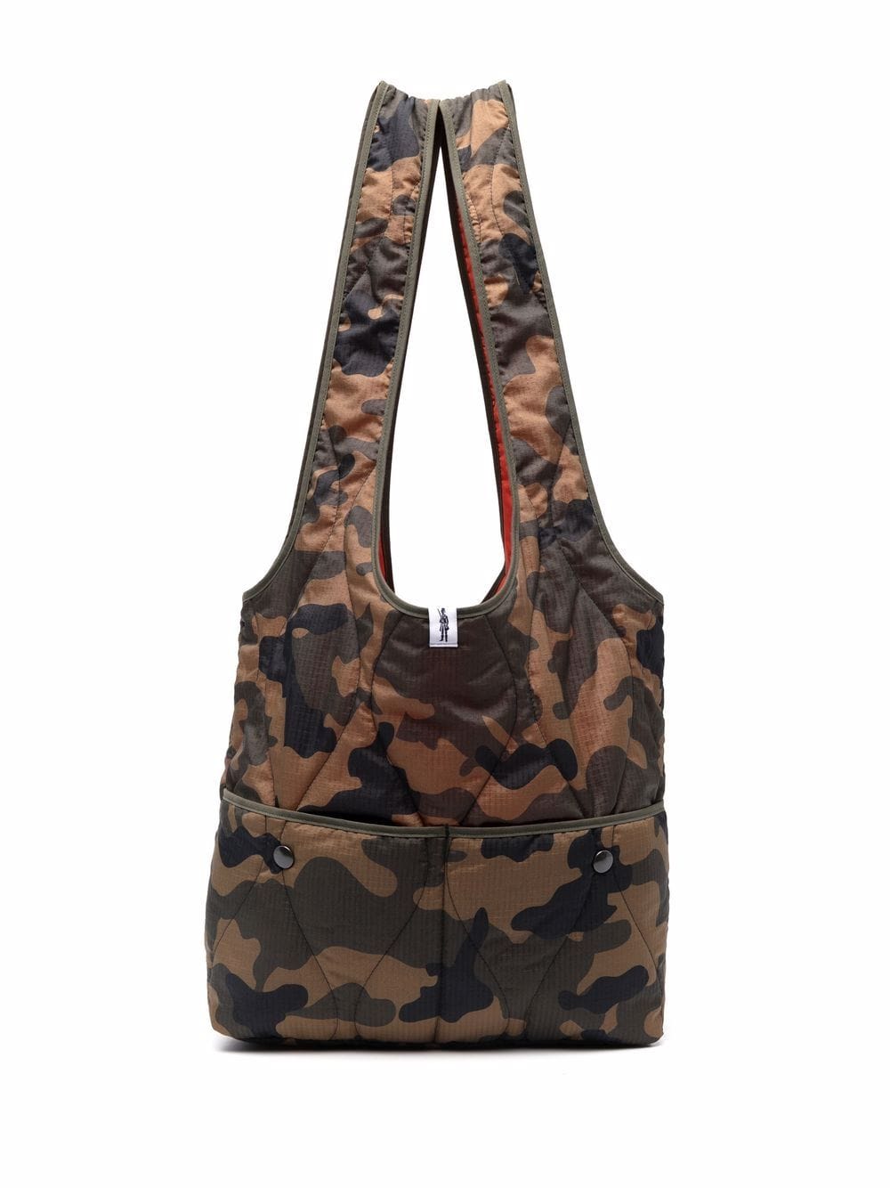 

Mackintosh quilted nylon camouflage tote bag - Green