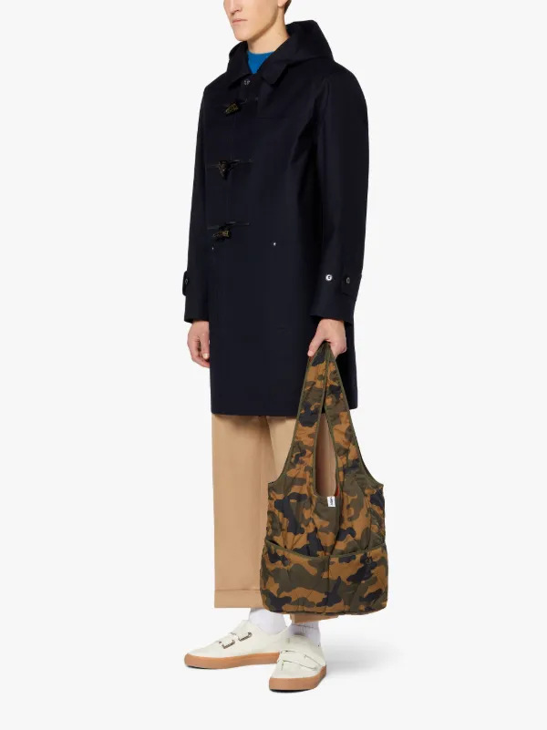 Camo x Orange Quilted Nylon Market Bag | ACC-BA01
