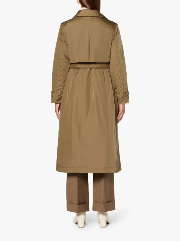 TYRIE Beige Nylon THINDOWN Trench Coat | LM-1097TD
