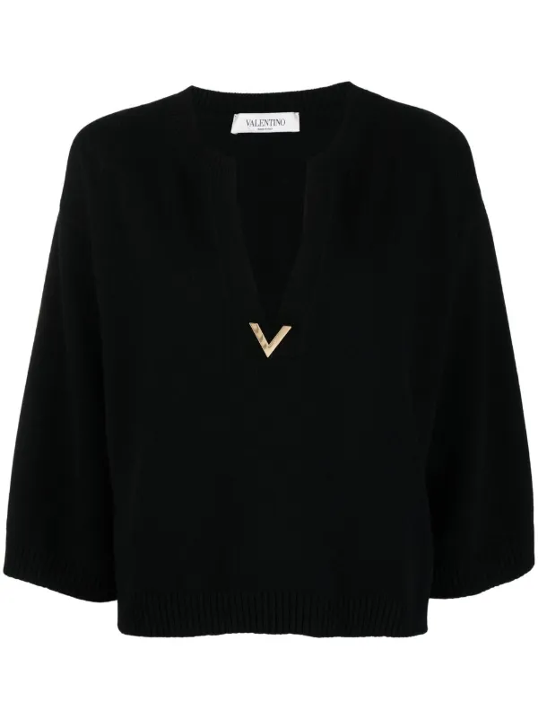 valentino black jumper