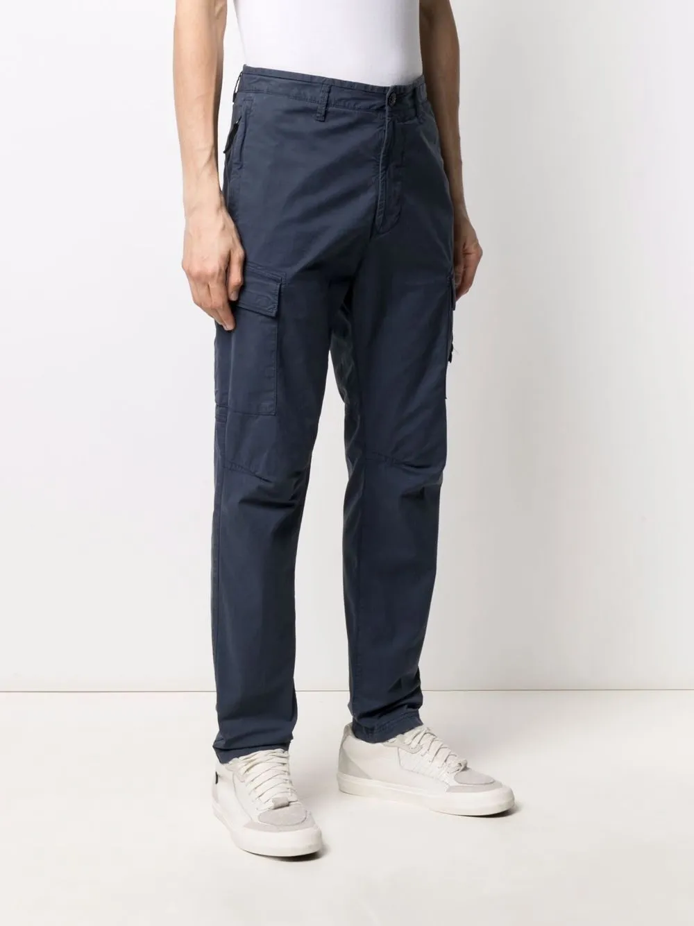 фото Stone island брюки карго с нашивкой-логотипом