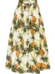 Image 1 of Oscar de la Renta pineapple-print midi skirt