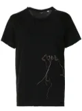 COOL T.M embroidered detailing T-shirt - Black