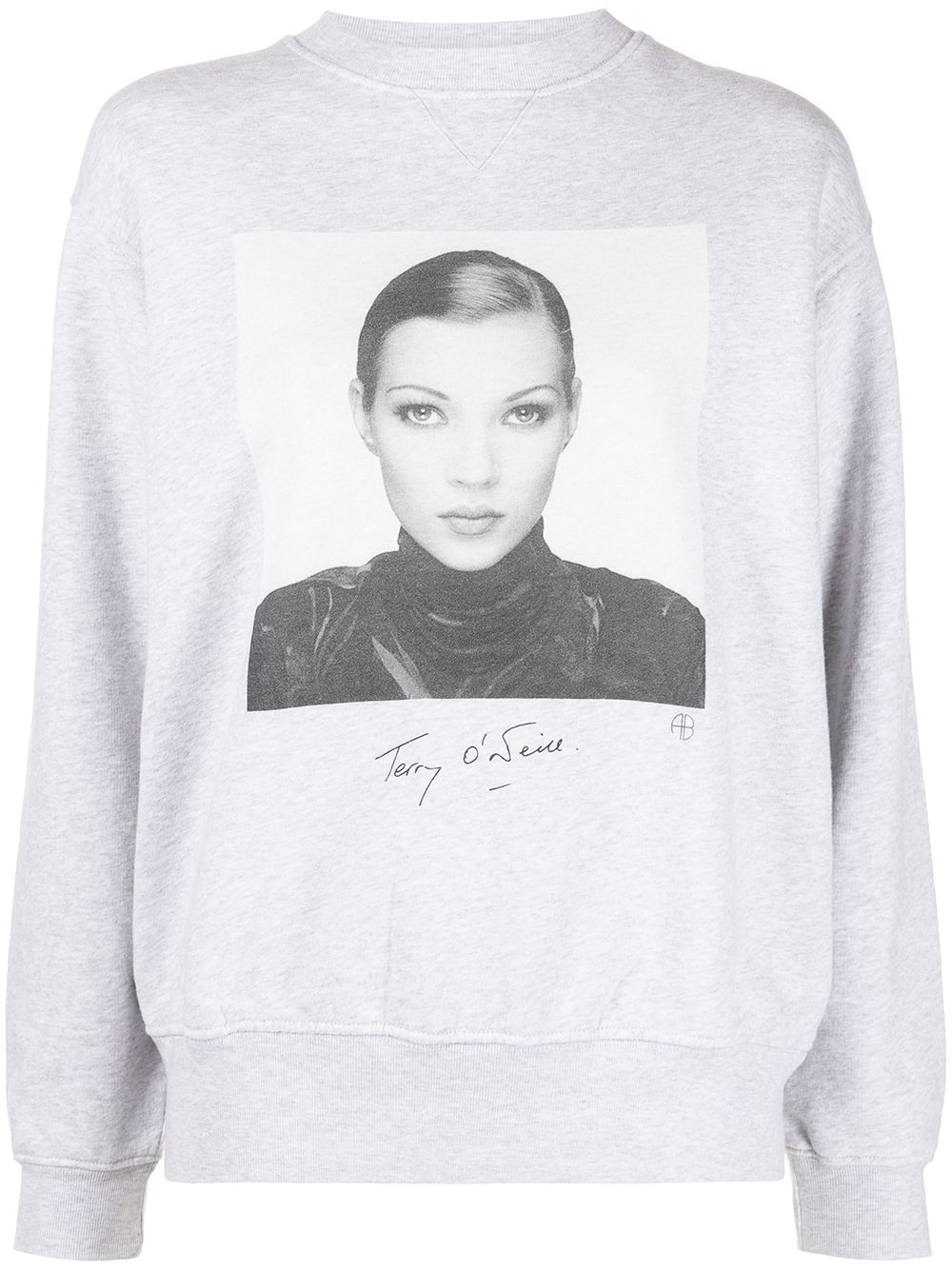 

ANINE BING sudadera con estampado Kate Moss - Gris