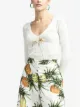 Oscar de la Renta V-neck rib-knit cardigan