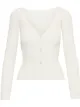 Image 1 of Oscar de la Renta V-neck rib-knit cardigan