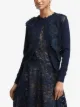 Oscar de la Renta floral-lace cardigan