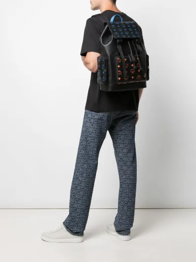 MCM medium Brandenburg backpack black 