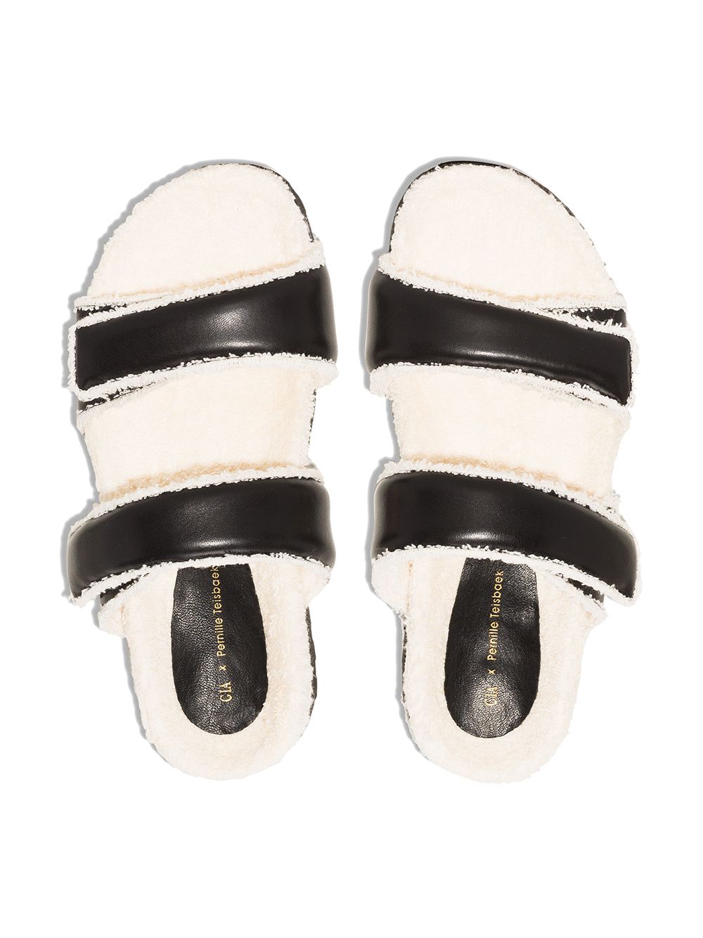 фото Gia borghini gia x pernille flt sndl dble strp wht sp