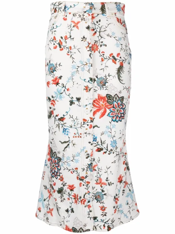 erdem floral skirt