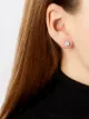 Image 2 of Yoko London 18kt white gold diamond Akoya pearl Sleek stud earrings