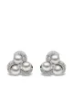 Image 1 of Yoko London 18kt white gold Sleek Akoya pearl diamond stud earrings