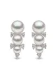 Image 1 of Yoko London 18kt white gold Sleek Akoya pearl and diamond stud earrings