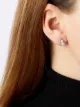 Image 2 of Yoko London 18kt white gold diamond Akoya pearl Sleek stud earrings