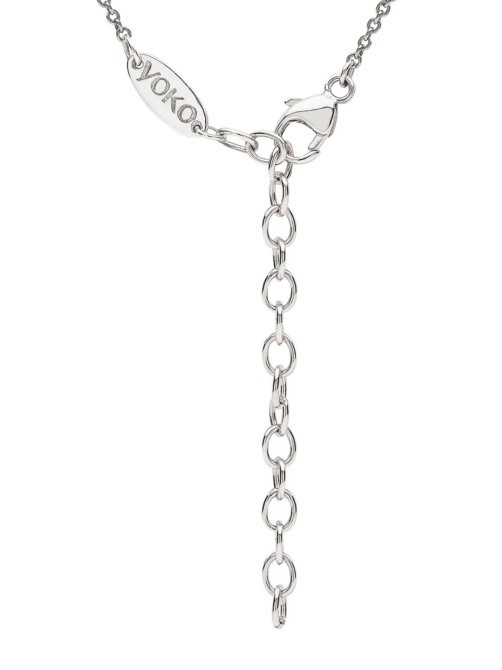 Shop Yoko London 18kt White Gold Sleek Akoya Pearl Diamond Necklace In Silber