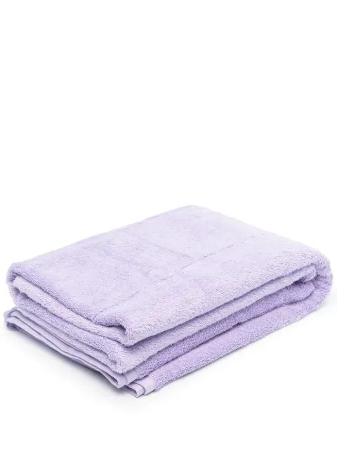 TEKLA logo-patch organic cotton towel 