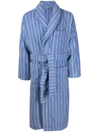 Striped Organic Cotton-Terry Robe