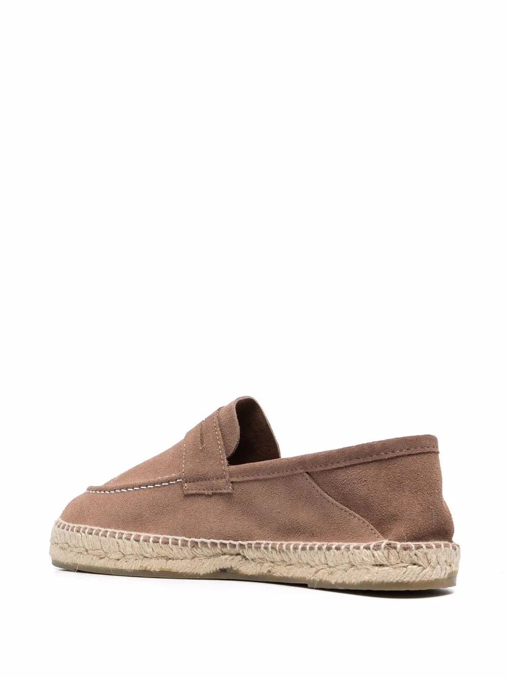 Manebi Hamptions suede penny loafers Brown