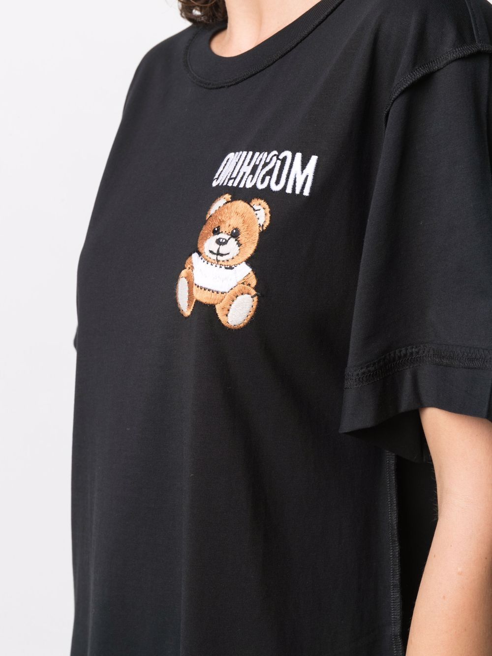 фото Moschino платье-футболка с принтом teddy