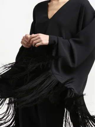 fringed silk blouse展示图