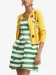 Oscar de la Renta cárdigan con apliques florales