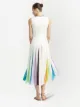 Oscar de la Renta Kleid mit Faltenrock