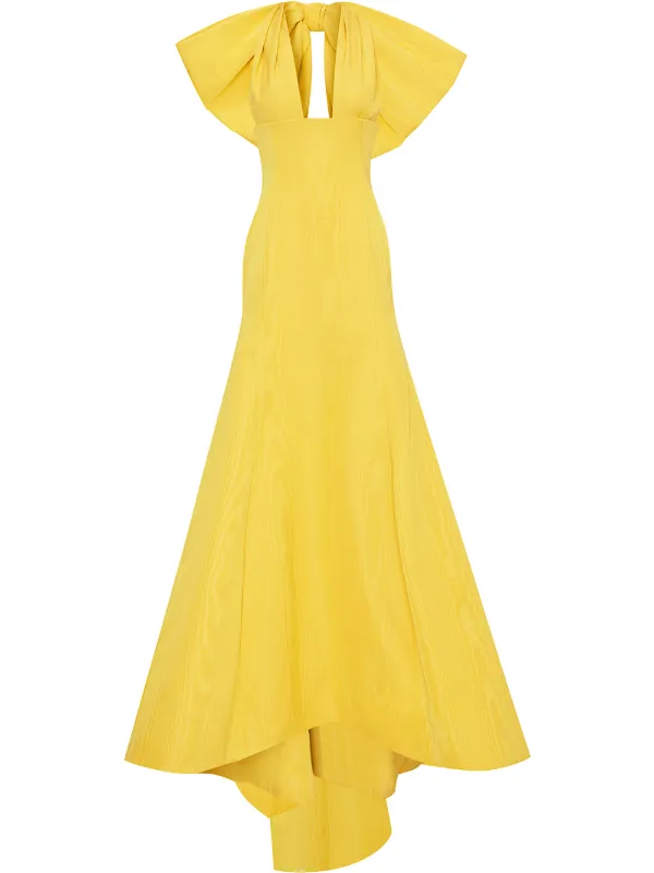 Oscar de la renta yellow gown Clearance