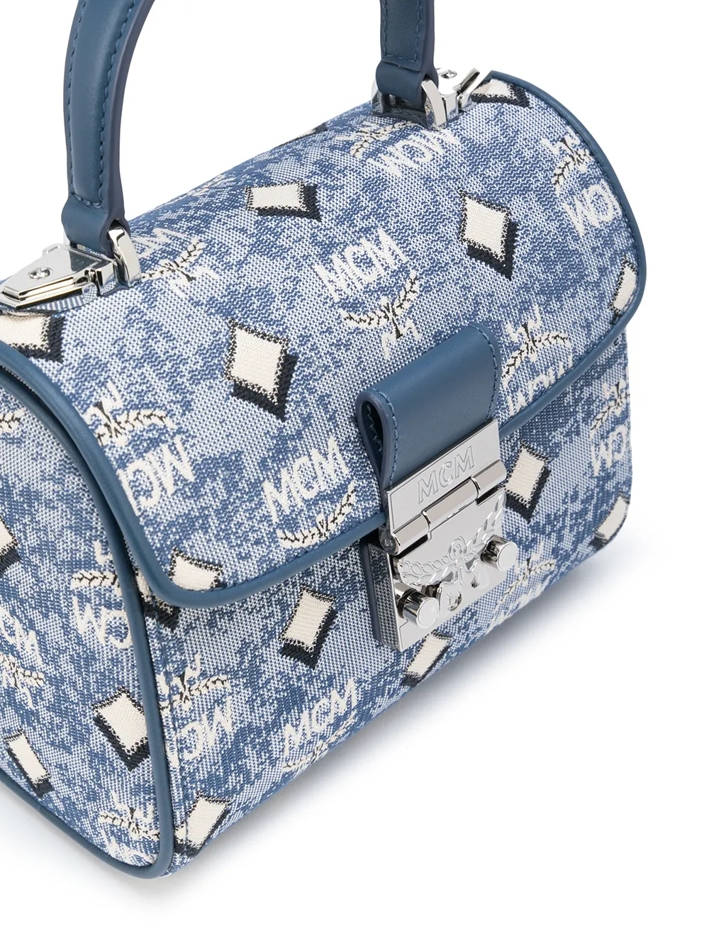 MCM small monogram-jacquard satchel bag | Bags | Image 4
