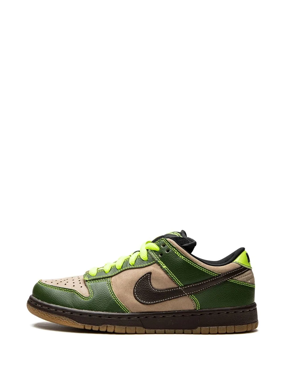 Shop Nike Dunk Low Pro Sb "jedi" Sneakers In Green