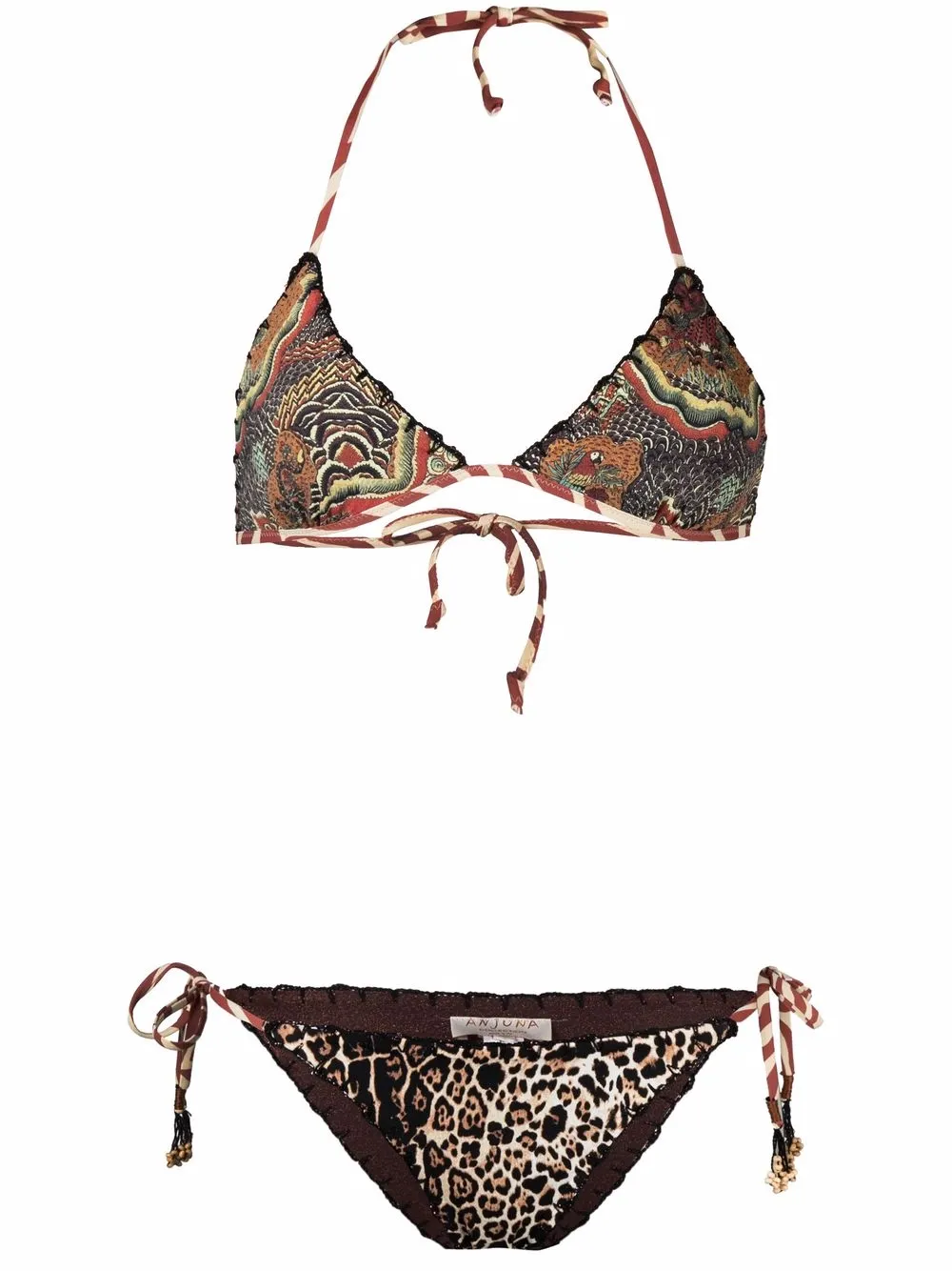 Anjuna бикини Melissa с анималистичным принтом